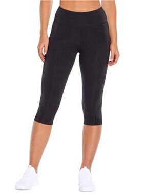 High-Rise Capri Legging with Tummy Control Power Mesh